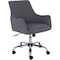 Lorell Mid-Century Modern Flannel Guest Chair, Gray LLR68549 - alternate 1